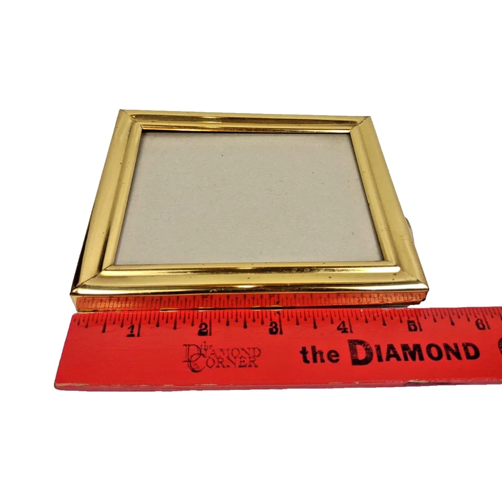 Vintage Brass Hand Polished Photo Frame by Wilton for 3.5x5